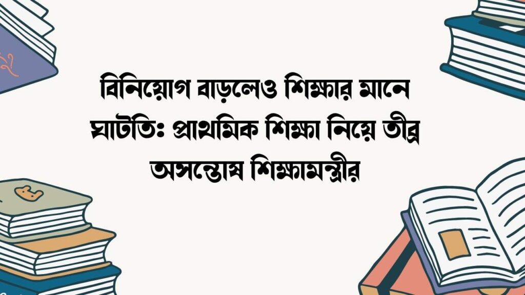 বিনিয়োগ বাড়লেও শিক্ষার মানে ঘাটতি