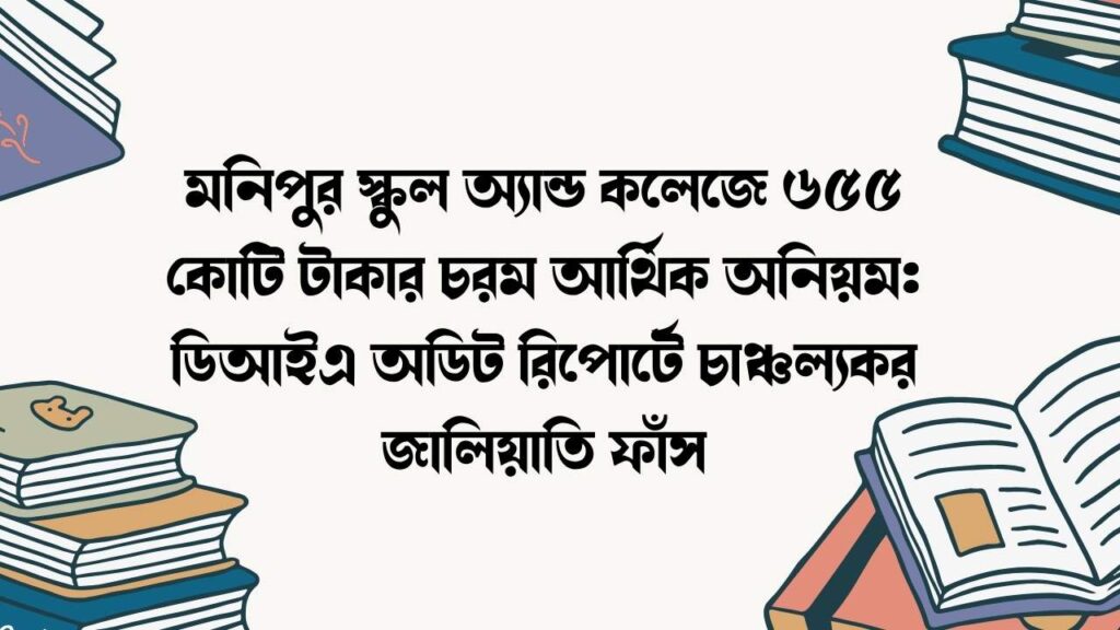 মনিপুর স্কুল অ্যান্ড কলেজে ৬৫৫ কোটি টাকার চরম আর্থিক অনিয়ম