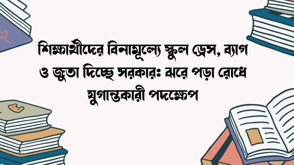 শিক্ষার্থীদের বিনামূল্যে স্কুল ড্রেস