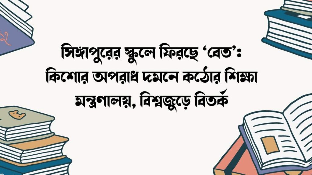 সিঙ্গাপুরের স্কুলে ফিরছে ‘বেত’: কিশোর অপরাধ দমনে কঠোর শিক্ষা মন্ত্রণালয়